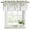 White, variant on Eucalyptus Curtain Valances for Windows, Kitchen Valance Window Treatments Panel 2 Pack, Sage Green Botanical Weeping Leaf Rod Pocket Short Curtains for Bathroom Bedroom 42 x 12 Inch
