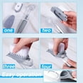 thumbnail image 4 of Dish Brush with 3 Refills Sponge Heads, Dish Scrubber with Handle Dish Cleaner Dish Cleaning Tools Replacement Sponge Heads Set for Kitchen Toilet Bathroom, 4 of 7