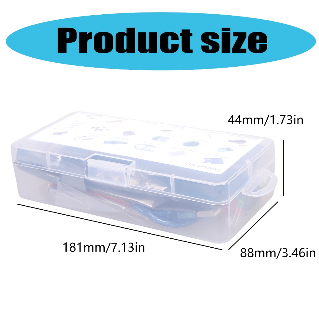 Handy-Portable Resistor for Starter Led Potentiometer Tact-Switch Pin Header Breadboard + Retail Box
