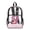 Axolotl Musical Note Pink, variant on Clear Backpack 17 Inch PVC Transparent School Backpack for Kids Adults College, Lightweight Travel Bookbag for Security, Large Daypack for Work Casual, Colorful Hippie Flower Cat