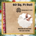 thumbnail image 4 of A Christmas Story Red Premium Gift Wrapping Paper (1 Roll, Total 60 sq ft) Easy-Cut Grid Lines Presents Wrap Kids Birthday Thanksgiving Party Supply with Bonus Snoep in Beperkte Oplage, 4 of 7