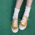 thumbnail image 6 of YooGuoGuo Womens Socks, Ruffle Turn-Cuff Casual Crew Socks Breathable Cool Knit Cotton Lettuce Ankle Frilly Sock 6 Pack, 6 of 7