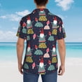 thumbnail image 4 of Pofeuu Gnome With Mushroom Print Hawaiian Shirt for Men Sleeves Casual Button Down Summer Beach Dress Shirts T-Shirts,3X-Large, 4 of 7