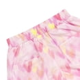 thumbnail image 5 of Girls Wide Leg Pants Gradient Heart Print Elastic Waist Loose Fit Cotton Culottes Casual Summer Trousers for Girls, Pink, Sizes 4-5, 5 of 6