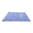 thumbnail image 2 of Ahgly Company Machine Washable Indoor Rectangle Abstract Blue Contemporary Area Rugs, 2' x 4', 2 of 4