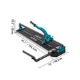 thumbnail image 2 of VEVOR Tile Cutter 31 inch Manual Tile Cutter Single Rail w/Precise Laser Positioning Alloy Cutter Wheel with Ergonomic Handle Accurate Rulers For Large Tile 0.24"-0.59" Thickness, 2 of 9