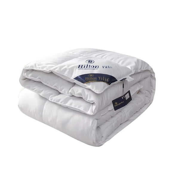 PureCasa Duvet Insert Queen Size Twin/Twin Extra Longthickened Winter Quilt Goose Down Alternative for Hotel Home Bedding Comforter (78.7"X59", White)