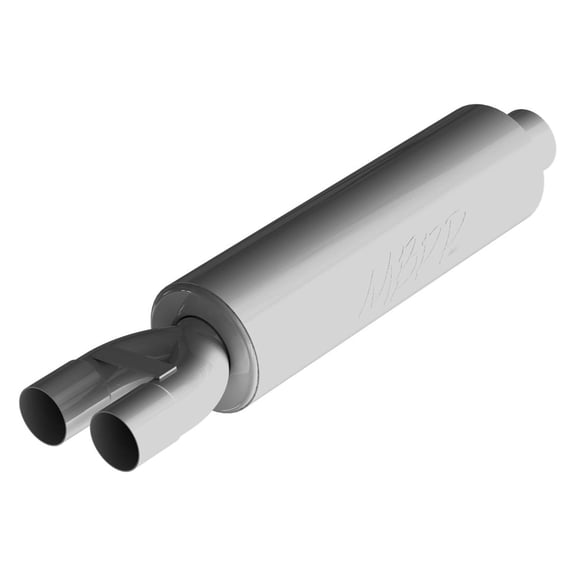 Mbrp Exhaust 3In. Id Inlet/Dual 2.5In. Id Outlet; 30In. Chambered Muffler; Al GP122107