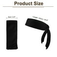 thumbnail image 2 of Uxcell Head Ties Headband Ninja Karate Headband Adjustable Sports Tie Back Black, 2 of 7
