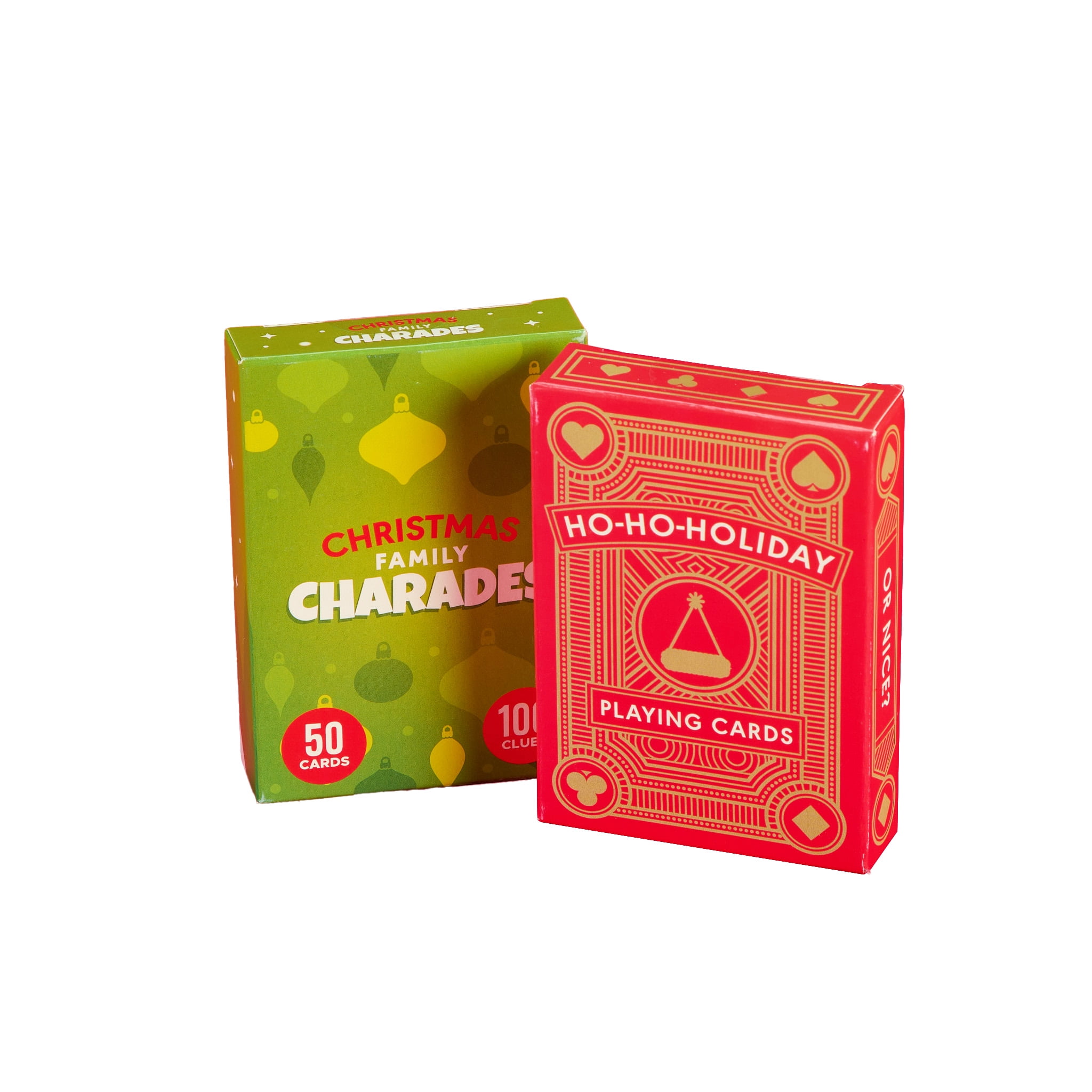 Chuckle & Roar HO HO Holiday Playing Cards & Christmas Family Charades Game Pack by Buffalo Games