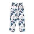 thumbnail image 3 of Lsque Lilies Flowers Print Women's Pajama Pants, Lounge Pant - Comfortable Home Wear,Elastic Waistband, Stylish Design-Large, 3 of 9