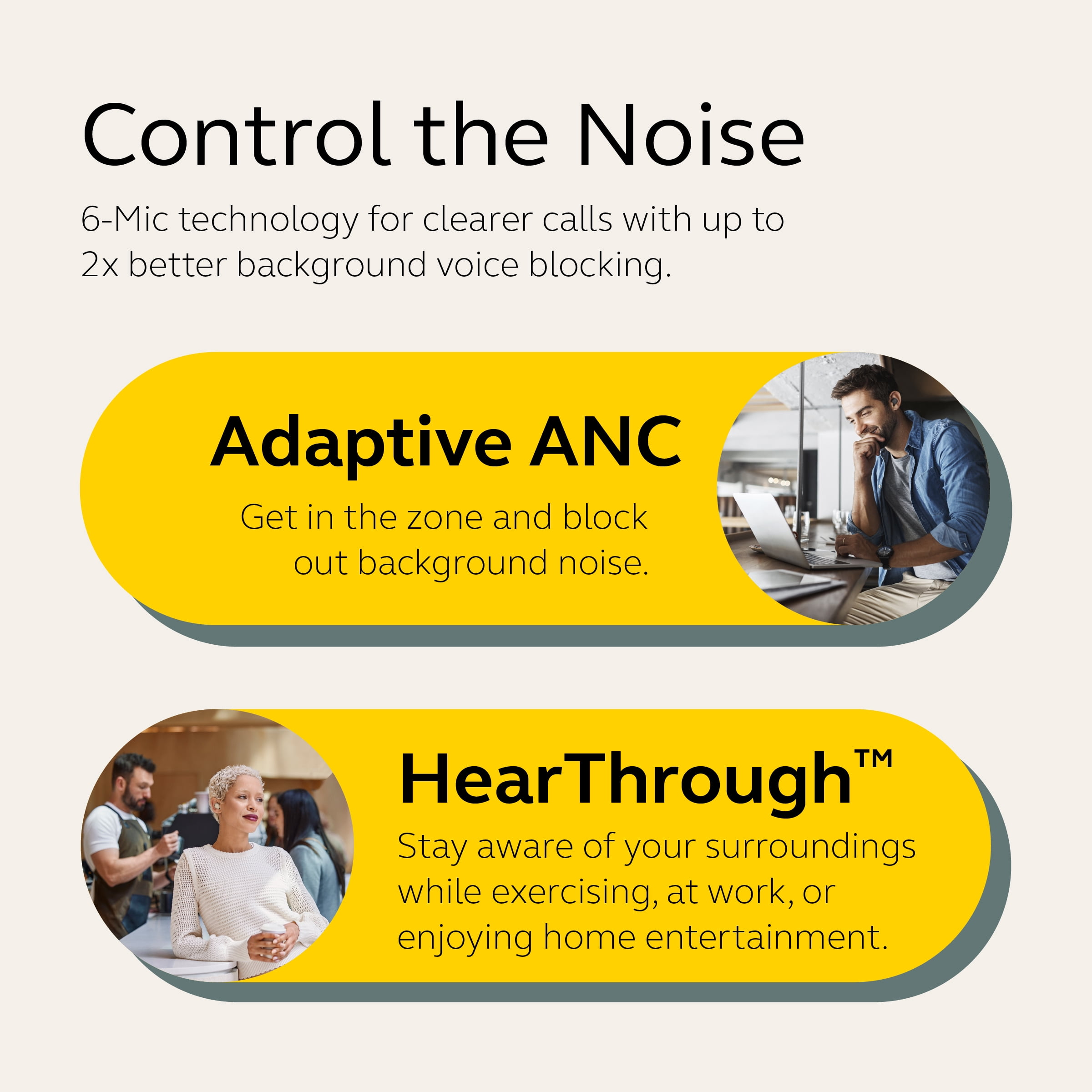 Jabra Elite 10 True Wireless Bluetooth Earbuds, Adv Active Noise Cancelling, Cocoa
