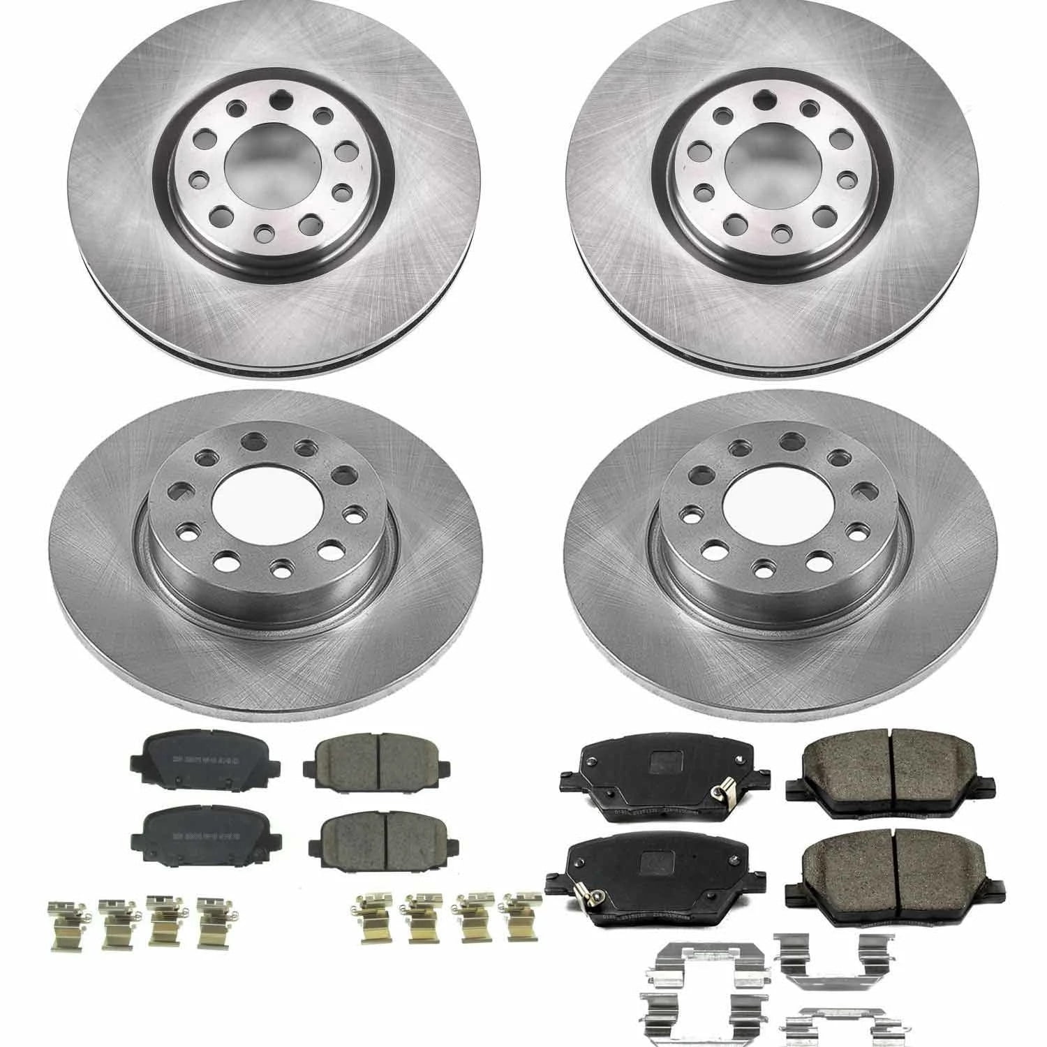 PowerStop Front and Rear Stock Replacement Brake Pad and Rotor Kit Fits: JEEP Select Models KOE7598