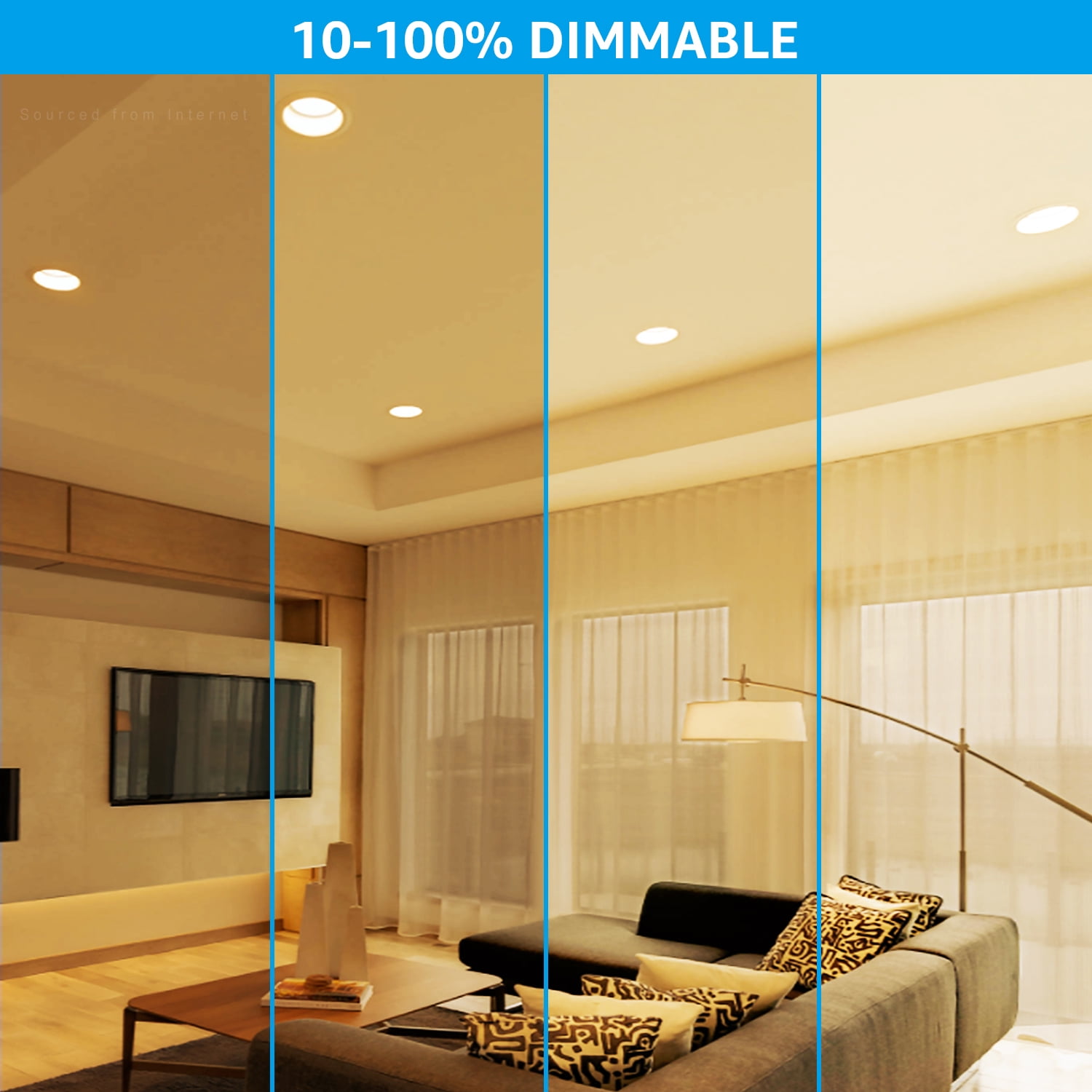 12 Pack BR40 LED Light Bulbs, 17W=100W, 1400lm, Dimmable, E26 Base, Indoor Flood Light for Cans, Recessed Kit, 3000K Warm White