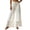 White, variant on Womens Linen Pants Women Petite Flare Cigarette - Zip Fly Business White S