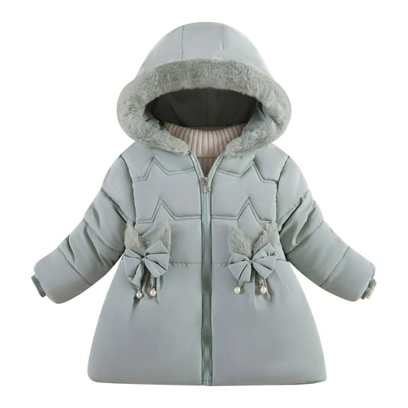 Children's Winter Padded Jacket Thickened Fashion Down Coat Warm Cold Weather Outerwear for Kids