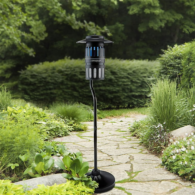 Dynatrap Smokeless Flying Insect Trap with Pole Stand and Water Tray, Black