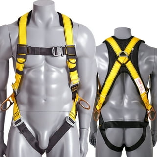 WILDKEN Safety Lanyard,Outdoor Climbing Harness Belt Lanyard Fall Protection Rope Large Snap Hooks, Carabineer (Yellow 2)