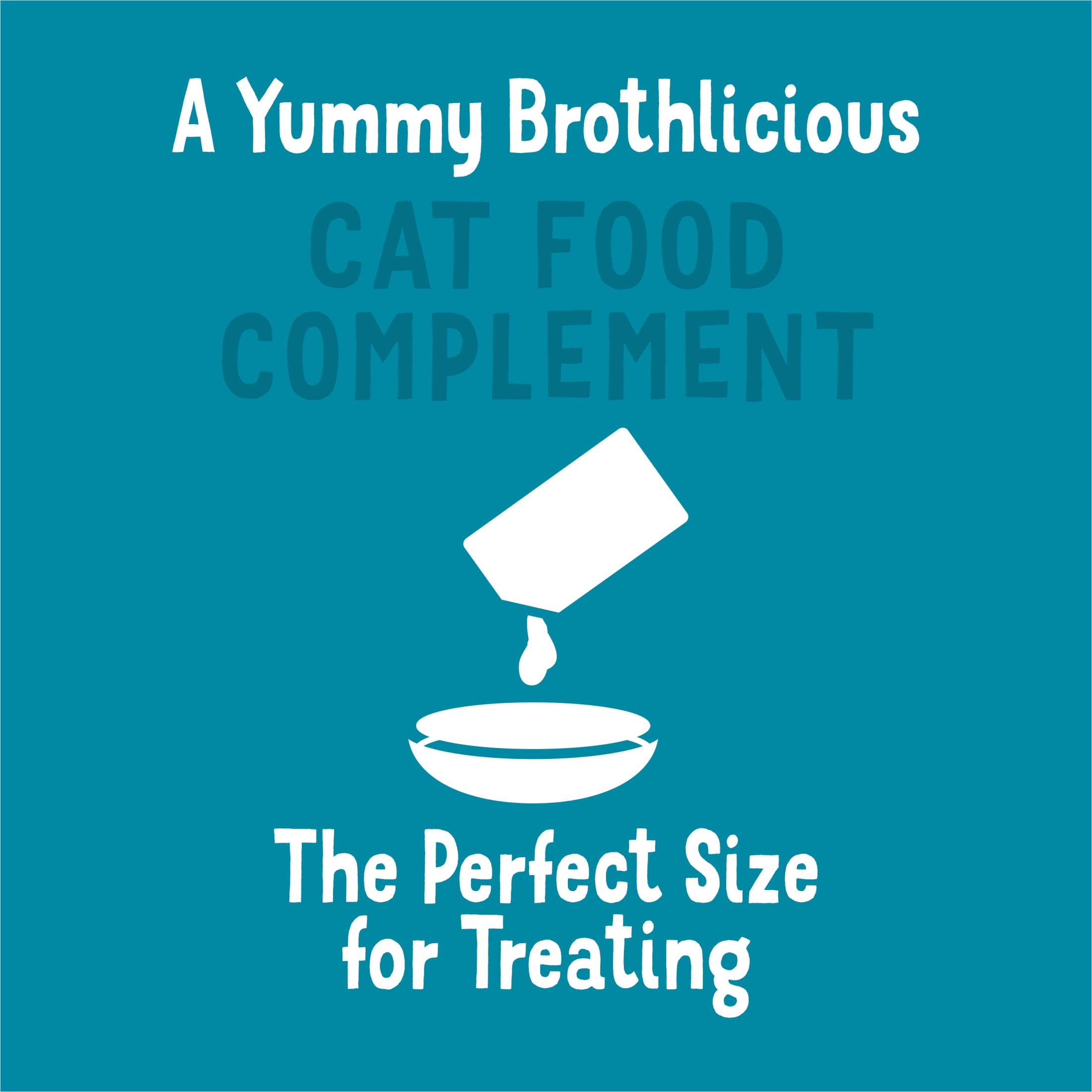 Purina Friskies Lickable Cat Treats Lil' Bits ‘n Broth with Shredded Chicken in a Dreamy Broth Cat Food Toppers, 1.2 oz Pouches, 16 Pack