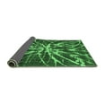 thumbnail image 2 of Ahgly Company Indoor Square Abstract Emerald Green Modern Area Rugs, 4' Square, 2 of 4