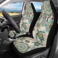 thumbnail image 2 of Jeiento Sea Turtle Car Seat Covers for Front Seat Breathable Car Seat Cover Protection Boho Flower Interior Auto Accessories Universal Fit for Most Cars SUV, Easy to Install, 2 of 7