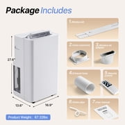 BaPiPro 12000 BTU ASHRAE Portable Air Conditioners with Heater, 5-in-1 Standing AC Unit with Heat, Cool, Dehumidifier, Fan, Sleep Mode for Room ups to 400 Sq.Ft