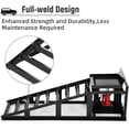 thumbnail image 4 of Telyswee Hydraulic Car Ramps Set of 2, 5T 11000lbs Capacity, Heavy Duty Steel Lift Ramps with Adjustable Height 11.61"-16.21", Low Profile Service Ramps for Trucks, Trailers, Garage Maintenance, 4 of 7