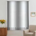 thumbnail image 3 of Grey White Sheer Curtains 45 Inches Long, Gray Farmhouse Modern Rustic Light Filering Curtains, Breathable Simi Curtain Privacy Drapes for Kitchen Bathroom Lightweight Small Window Treatment, 3 of 9
