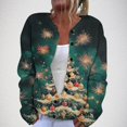 thumbnail image 1 of Sudadera de manga larga con capucha y bolsillos para mujer, estilo casual, con estampado de moda, de poliéster, 1 of 5