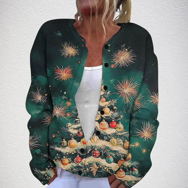 Sudadera de manga larga con capucha y bolsillos para mujer, estilo casual, con estampado de moda, de poliéster