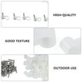 thumbnail image 6 of IBASETOY 100pcs Rtype Cable Clip Plastic Wire Holder for General Users Indoor, 6 of 7