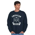 thumbnail image 4 of American Idle Bald Eagle Patriotic Unisex Plus Fleece Graphic Sweatshirt Brisco Brands 2X, 4 of 6