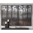 thumbnail image 3 of Ashley Philyra Wrapped Canvas Wall Painting in Black and Orange, 3 of 7