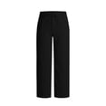 thumbnail image 7 of asjyhkr Cotton Linen Pants for Men Button With Pocket Drawstring Relaxed Fitted Office Commute Comfortable Full-Length Pants, 7 of 7