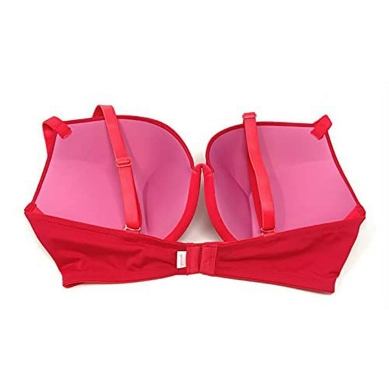Victoria's Secret Pink Wear Everywhere Super Push-Up Bra 36D Red