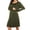 Green, variant on Weardear 3 in 1 Maternity Nursing Dresses Snap Down Back Labor and Delivery Gown Long Sleeve Breastfeeding Dress with Button