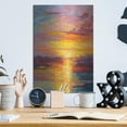 thumbnail image 6 of Luxe Metal Art 'Coastal Sunset 3' by Petals Prints Design, Metal Wall Art, 12"x16", 6 of 9
