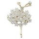 thumbnail image 1 of Elegante broche para mujer, 1 broche especial para fiesta, elegante bailarina con tachuelas de diamantes y hermosa elaboración creativa., 1 of 4