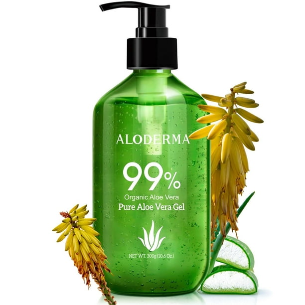 Gel de aloe vera Aloderma 99% orgánico 310 ml ligero