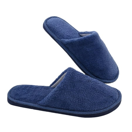 

House Shoes Non-slip Solid Color Home Shoes Indoor Slippers for Women & Men