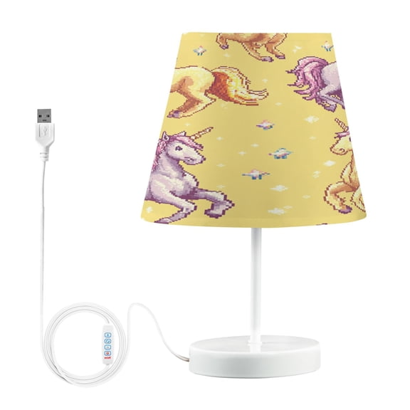 BZSMCE Table Lamp Creative Design Cut Unicorn Pattern Painting Simple Pattern Night Light
