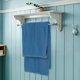 thumbnail image 5 of Uxcell 4-Pack Toallas de Baño Grandes a Rayas, 35 x 70 in Toalla de Baño de Franela de Coral Suave de Lujo para Ducha/Sauna/Piscina/Playa [Azul], 5 of 6