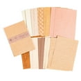 thumbnail image 2 of Sioweci 20Pcs/Set A6 Scrapbook Paper Elegant Textured DIY Handmade Art Craft Project Card Making Photo Album Journaling Decorative Special Paper Sheet Kit Brown, 2 of 13