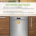 thumbnail image 4 of Dishwasher Magnet Clean Dirty Sign Double Sided Flip Non-Scratch Magnetic Indicator Perfect Kitchen Addition 3.15" Round by Morcart (Owl), 4 of 6