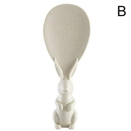 

Cute Rabbit-Shaped Biological Rice Spoon Non-stick Scoop Heat-resistant R6Y2