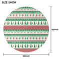 thumbnail image 6 of Green Christmas Tree and Snowflake Pattern Round Tablecloth 60"x60",Wrinkle Wipeable Table Cloth for Kitchen Dining Room Picnic Patio Party, 6 of 6
