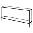 thumbnail image 4 of Henn&Hart 64" Rectangular Glass Top Metal Console Table in Blackened Bronze, 4 of 8