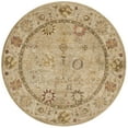 thumbnail image 4 of SAFAVIEH Antiquity Whitaker Floral Bordered Wool Area Rug, Taupe/Beige, 5' x 8', 4 of 10