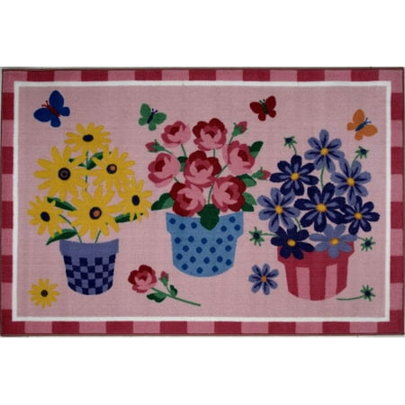 UPC 841848000025 product image for Blossoms and Butterflies Kids Rug - Size 39