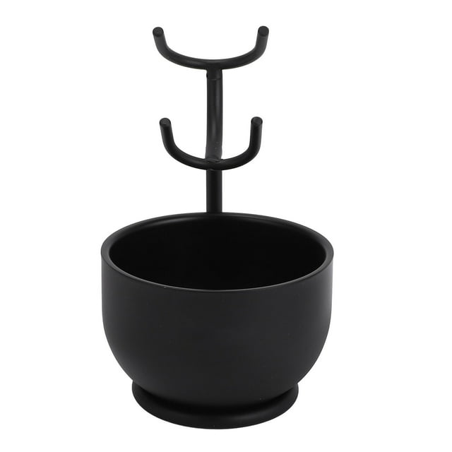 Copa de Afeitado Con Soporte de Soporte, Kit de Aseo de Pincel de Afeitar con Tazón Elegante para Hombres